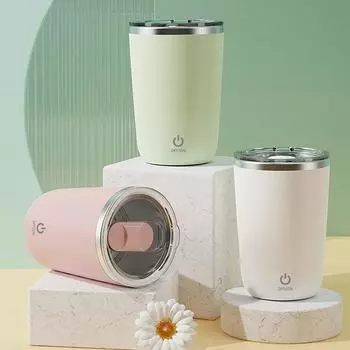 Магнитные автоматические кружки для смешивания, кухонная электрическая чашка для помешивания кофе, перезаряжаемый вращающийся блендер для кофе и молока, кружка для ленивого помешивания 350ml