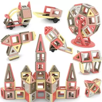 Магнитные блоки HIWO 149 шт. Магнитные игрушки Игрушки для девочек Магнитные игрушки Магнитные блоки Развивающие игрушки для малышей и мальчиков Магнитные игрушки 3D-головоломка Модель игры