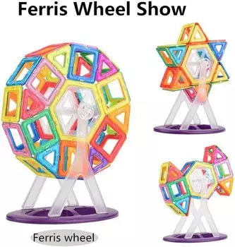 Магнитные блоки Прочная плитка Игрушки STEM для мальчиков и девочек Обучение, играя в игры для детей ясельного возраста, совместимые со строительными блоками основных брендов