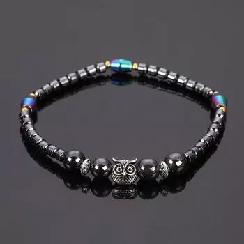 Магнитные браслеты для похудения для женщин и мужчин, браслеты с изображением совы и животных, магнитная терапия, браслеты для облегчения боли, украшения для здоровья, украшения для похудения