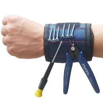 Магнитные браслеты Слабый магнетизм Удерживает винты для фиксации браслета Движение Магнитный гвоздь Сверлильный станок Менеджер по хранению Запястье Электрик Dark blue