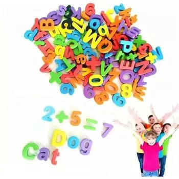 Магнитные буквы алфавита наклейки на холодильник Красочные магнитные буквы алфавита цифры магниты на холодильник для детей Раннее образование Грамотность One Size