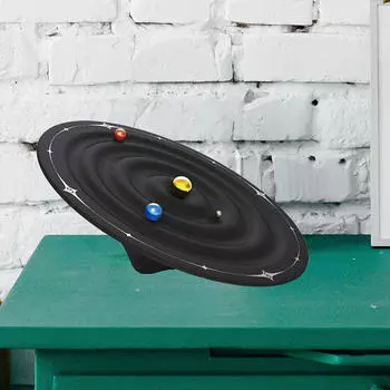 Магнитные часы с планетами солнечной системы, украшение стола для любителей астрономии, декоративные