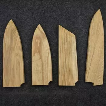 Магнитные деревянные ножны для кухонного ножа, японские ножницы для рыбы Янагиба, специальные ножи для суши, защитный держатель для лезвия