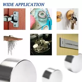 Магнитные диски, сильные магниты. Подходит для холодильников, DIY, строительства, науки, поделок Магниты One Size