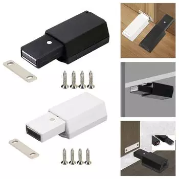 Магнитные дверные защелки, прочные защелки для открывания шкафов, дверные упоры, доводчики для шкафов, магнитные присоски, мебельная фурнитура белый