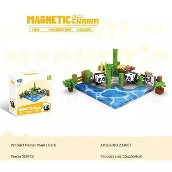 Магнитные игрушки для детей в окружающих строительных блоках