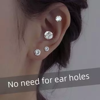 Магнитные кохлеарные ушные гвоздики - женские и мужские ушные клипсы без прокола