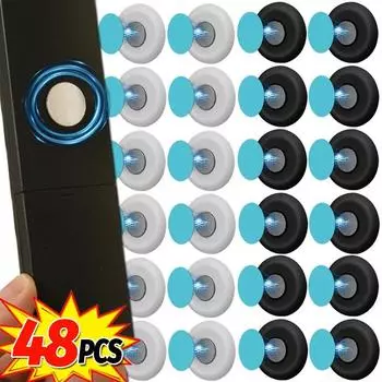 Магнитные крючки для пульта дистанционного управления, настенный магнитный держатель для ключей, крючок для хранения, наклейка на холодильник, домашний офис, инструменты для хранения 1Pair(2pcs)