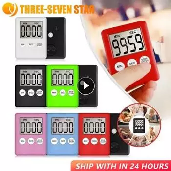 Магнитные кухонные таймеры для готовки с ЖК-цифровым экраном, квадратный кухонный таймер, обратный отсчет, будильник для кухни