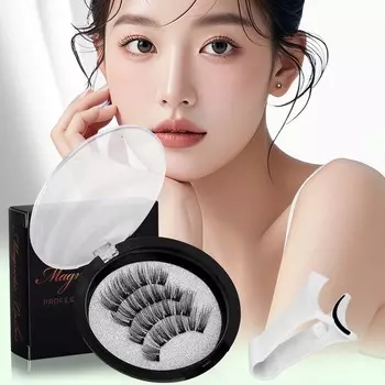 Магнитные накладные ресницы без клея Магнитные накладные ресницы женские KS01