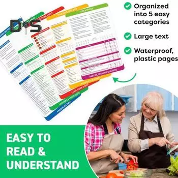 Магнитные наклейки для фритюрницы Таблица времени приготовления Магнитный указатель температуры Карточки с рецептами Удобный кухонный аксессуар для дома и путешествий A