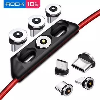 Магнитные наконечники для магнитного USB-кабеля типа C с микроразъемом для iPhone в коробке 3PCS