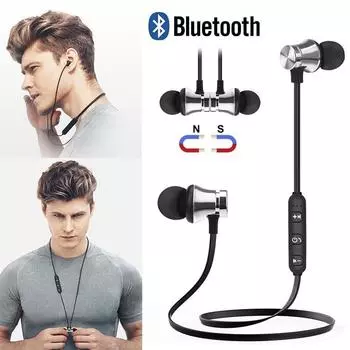 Магнитные наушники Bluetooth Беспроводные наушники-вкладыши с подвесной шеей спортивные наушники