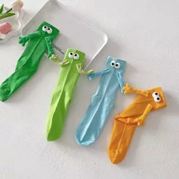 Магнитные носки, держащие руку, новинка, парные носки, забавные парные носки, подарки для мужчин розовый