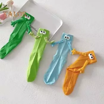 Магнитные носки, держащие руку, новинка, парные носки, забавные парные носки, подарки для мужчин и женщин, лучшие друзья розы красного