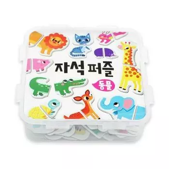 Магнитные пазлы с животными-тиграми, 1, 14 деталей, Korea Best Toddler Puzzle Puzzle