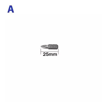 Магнитные противоскользящие электрические отвертки с шестигранным хвостовиком 1/4 дюйма, точность Ph2 25mm
