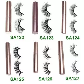 Магнитные ресницы с подводкой для глаз Наращивание ресниц Магнитные ресницы и подводка для глаз Наращивание ресниц Накладные ресницы без клея