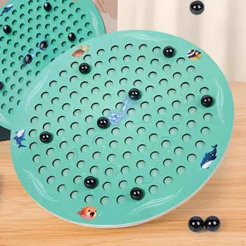 Магнитные шахматы Интересная развивающая интеллектуальная игрушечная игра Монтессори для вечеринки