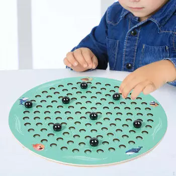 Магнитные шахматы Интересная развивающая интеллектуальная игрушечная игра Монтессори для вечеринки