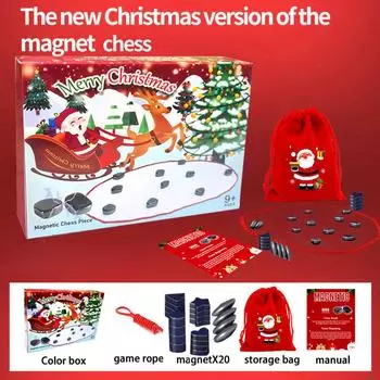 Магнитные шахматы, Магнитная настольная игра, Веселая настольная магнитная игра, Семейные игры для детей и взрослых One Size красный