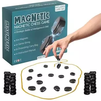 Магнитные шахматы, магнитная настольная игра, веселая настольная магнитная игра, семейные игры для детей и взрослых One Size