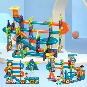 Магнитные шариковые строительные блоки Diger Pipeline: Красочный развивающий набор игрушек для детей