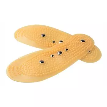 Магнитные стельки для мужчин и женщин, массажные подушечки для обуви, вставки для ухода за ногами L EU(40-45) жёлтый