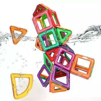 Магнитные строительные плитки 50 шт. Магнитные блоки конструктор набор для детей старше 3 лет DIY Монтессори развивающая игрушка детские подарки