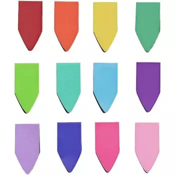 Магнитные закладки Bright Creations Rainbow Arrow, 72 шт., оптовая покупка, мини-магниты, маркеры для страниц, для чтения, 12 цветов x (1 0,5 дюйма)