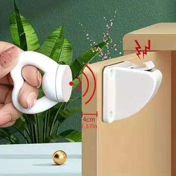 Магнитные замки для ящиков — незаметная, невидимая и защищенная от взлома конструкция для дополнительной безопасности и защиты — простота установки 1 set белый