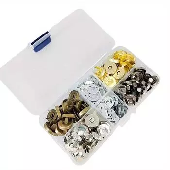 Магнитные застежки-кнопки Застежки Кнопки Сумка Кошелек Кошелек Сумки для творчества Детали Аксессуары Адсорбционная пряжка 14 мм 40pcs