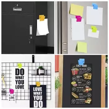 Магнитные зажимы для холодильника Сверхпрочные магниты для холодильника Зажимы для белой доски Многоцветный металлический магнитный зажим