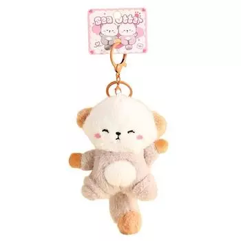 Магнитные животные Кукла Плюшевая выдра Сумка Подвеска Магнитный брелок-выдра Детские подарки на день рождения коричневый