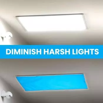 Магнитный абажур для защиты глаз от бликов, простая установка, потолочный светильник для офиса, класса