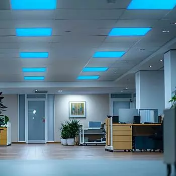 Магнитный абажур для защиты глаз от бликов, простая установка, потолочный светильник для офиса, класса с 10 магнитами синий