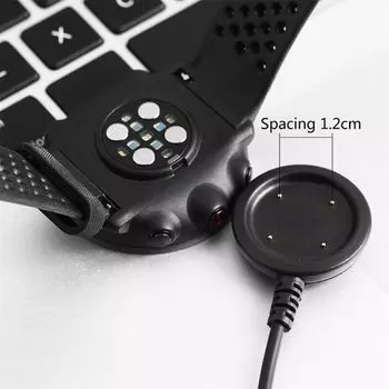 Магнитный адаптер для кабеля зарядки USB-подставка для зарядки с безопасной защитой для Polar Vantage V/V2/M/M2 чёрный