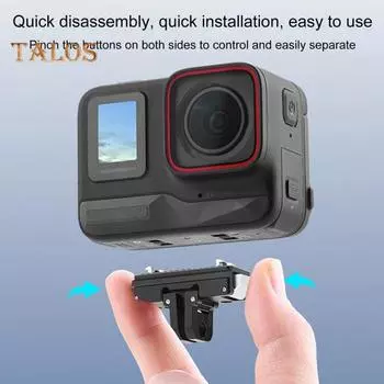 Магнитный адаптер для крепления на штативе камеры, магнитное крепление-адаптер, быстросъемное базовое крепление для спортивной камеры Insta360 Ace/Ace Pro чёрный