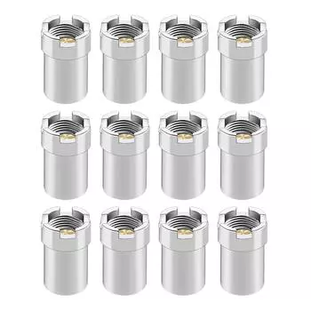 Магнитный адаптер с резьбой, 12 шт., латунный сплав, стальной корпус, адаптер распылителя с сильной проводимостью