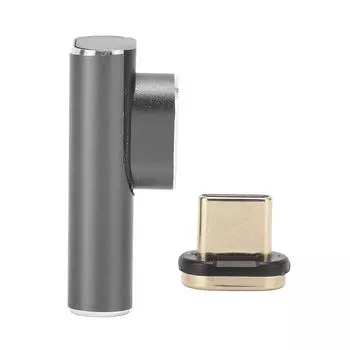 Магнитный адаптер Type C Male to Type C Female 24 Pin 40Gbps Support 4K 8K 60HZ Space Gray 3 в 1