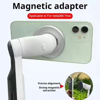 Магнитный адаптер, ультратонкий профильный держатель телефона для iPhone 12/13/14/15 серий, универсальная магнитная подставка-кольцо, компактный и легкий серебряный