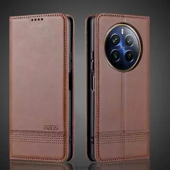 Магнитный адсорбционный кожаный чехол для OPPO Realme 12 Pro plus / Realme12 Pro+ Flip Cover Защитный чехол Capa Fundas Coque Realme 12 Pro plus&Only Case