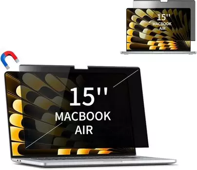 Магнитный экран конфиденциальности для MacBook Air 13 дюймов(2018-2021, М1),Съемный фильтр конфиденциальности, матовый, антибликовый, защита от синего света, защита экрана от подглядывания