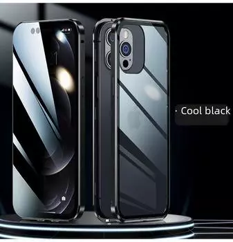 Магнитный антибликовый стеклянный чехол для iPhone 16 Pro Max iPhone 14 Pro Max