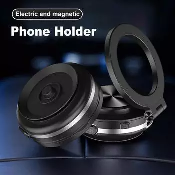 Магнитный автомобильный держатель для телефона, электрическая присоска, вращение на 360°, складной, портативный, универсальная совместимость