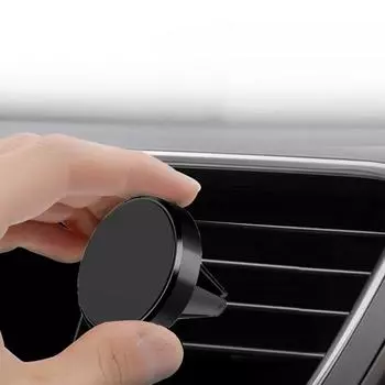 Магнитный автомобильный держатель для телефона, крепление на вентиляционную решетку, подставка для смартфона, поддержка сотового GPS в автомобиле для iPhone, Xiaomi, Mi, Samsung, LG чёрный