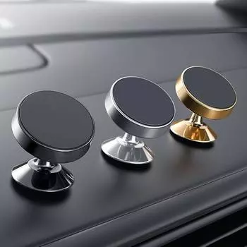 Магнитный автомобильный держатель для телефона, магнитное крепление, подставка для мобильного телефона, поддержка GPS для iPhone Xiaomi MI Huawei Samsung LG чёрный