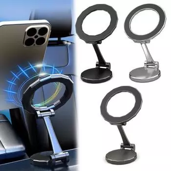 Магнитный автомобильный держатель для телефона на стол, тренажерный зал, подставка для мобильного телефона для iPhone, внедорожная защита от сотрясений серебряный