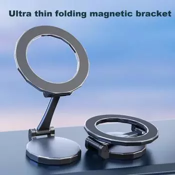 Магнитный автомобильный держатель для телефона на стол, тренажерный зал, подставка для мобильного телефона для iPhone, внедорожное крепление с защитой от сотрясений чёрный